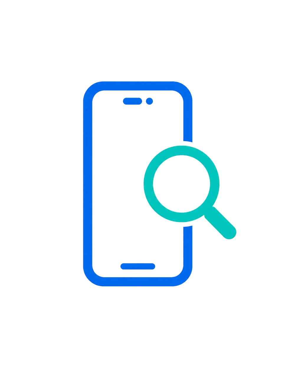 手机与放大镜表示移动 APP 合规检测核验